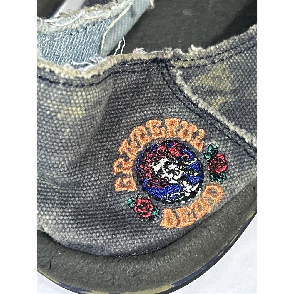 Sanuk Kids Vagabond Boys Grateful Dead Green Navy‎ Size US Boys 3